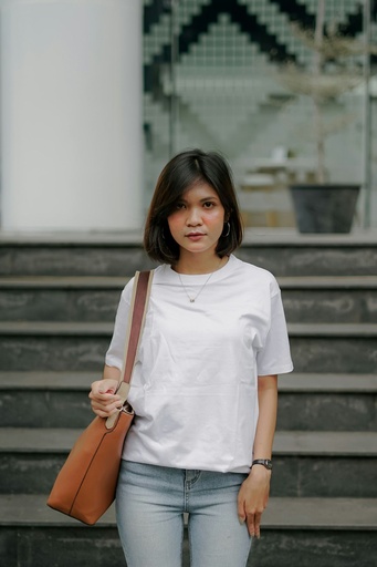 Women's White Cotton T-Shirt